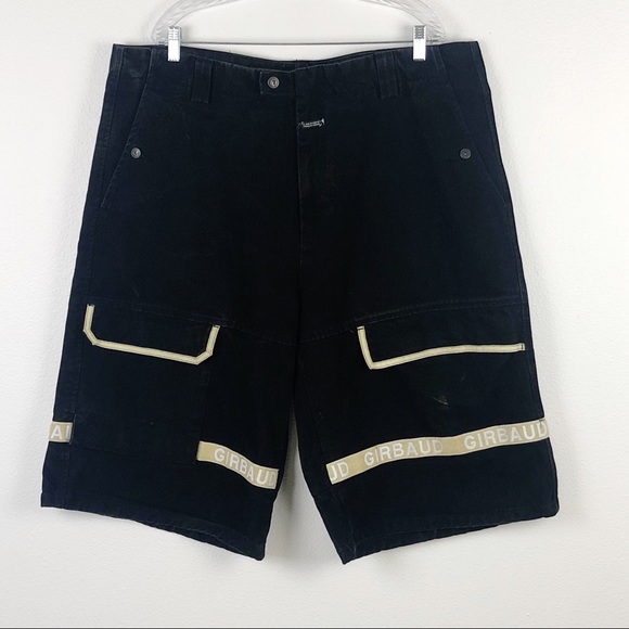 Marithe Francois Girbaud Black Denim Jean Shorts - Picture 1 of 15